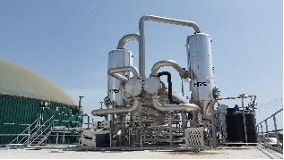The HRS Digestate Concentration System (DCS) offers reduces digestate volume and reduces ammonia emissions